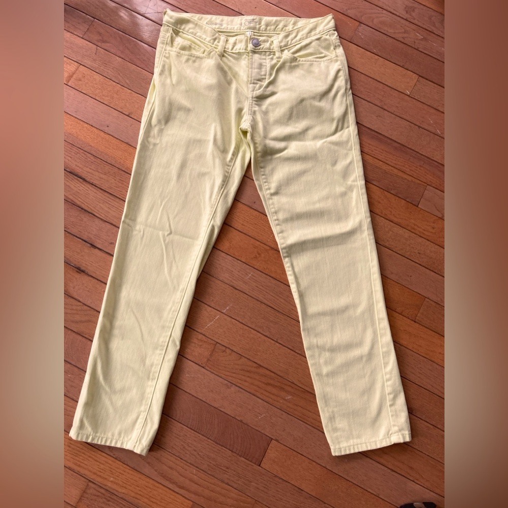 Loft yellow denim boyfriend fit jeans